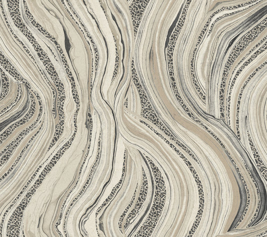York Wallcoverings Ronald Redding Streaming Cheetah Linen Wallpaper  Textures Neutrals   - HO2171