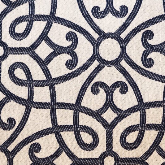 JF Fabrics Crypton Home HOLMES 67 Fabric Traditional,Transitional,Contemporary,Scroll Blue  Jacquard - 5728567 J6831