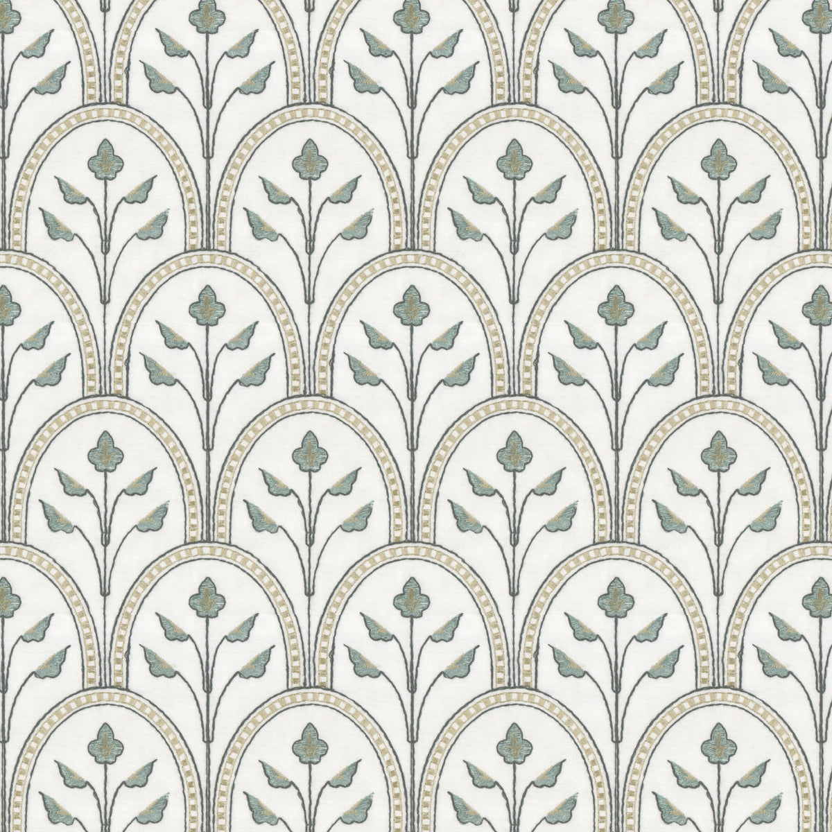 STOUT TEXTILES  MULTIPURPOSE,EMBROIDERIES TRANSITIONAL,, FRAME DESIGN BREEZE   - HOUK-1