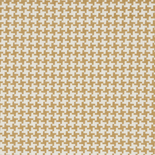 JF Fabrics Crypton Home HOUNDSTOOTH 19 Fabric Houndstooth, Texture Yellow, Mustard, Cream  Woven, Chenille - 8945919 J8921
