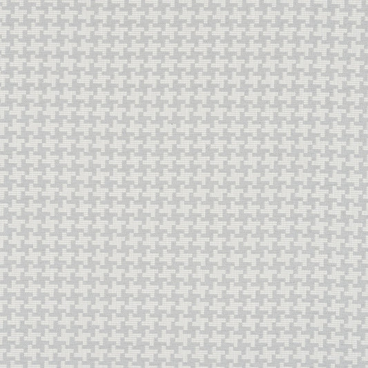 JF Fabrics Crypton Home HOUNDSTOOTH 93 Fabric Houndstooth, Texture White, Grey  Woven, Chenille - 8945993 J8921