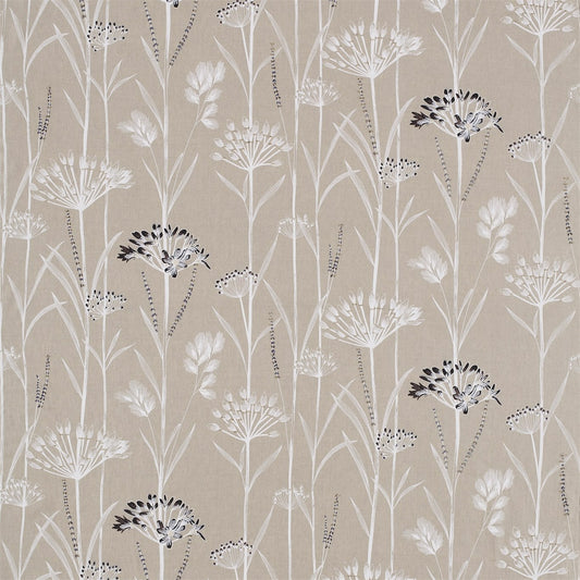 HARLEQUIN Gardinum Fabric Leaves , Trees Linen,Chalk,Eboy   - HPOF130910