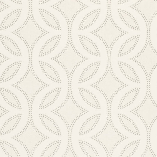 HARLEQUIN Caprice Wallpaper Geometric Chalk,Pearl,Silver  Surface- Printed Wallpaper - HPOW110594