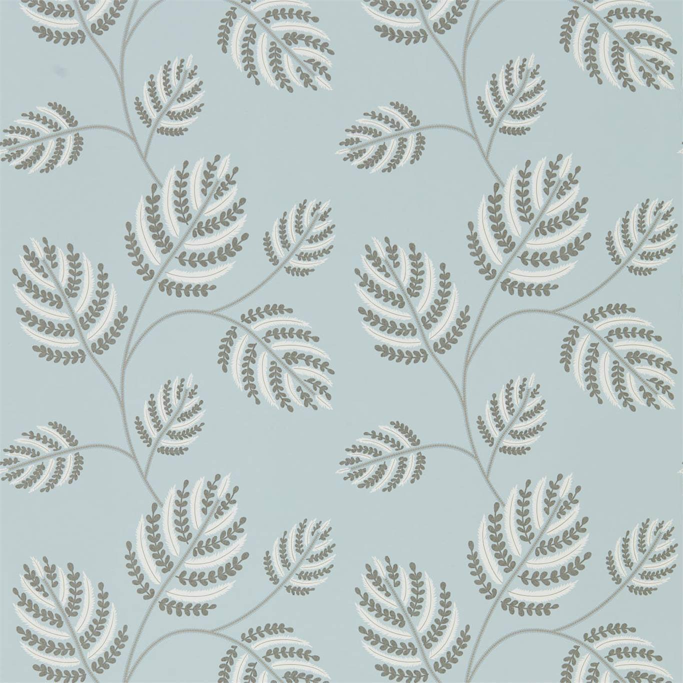 HARLEQUIN OUTLET Marbelle Wallpaper Leaves , Trees Seaglass,Silver   - HPUT111892