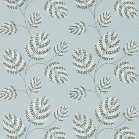 HARLEQUIN OUTLET Marbelle Wallpaper Leaves , Trees Seaglass,Silver   - HPUT111892