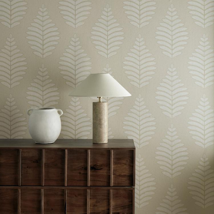 Harlequin Lucielle wallpaper in chalk linen color featuring soft abstract flowing pattern, neutral textured wallpaper design, modern minimalist wallcovering, elegant light beige wallpaper for bedroom and living room, subtle luxury wallpaper, designer wallpaper for accent wall, high-end interior design, contemporary neutral home decor, refined soft pattern wallpaper, Harlequin wallcovering Lucielle collection
