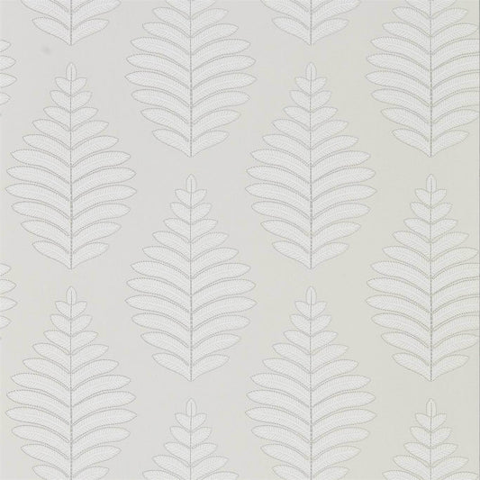 HARLEQUIN Lucielle Wallpaper Leaves , Trees Linen,Silver  Rotary Wide Width Printed Wallpaper - HPUT111898