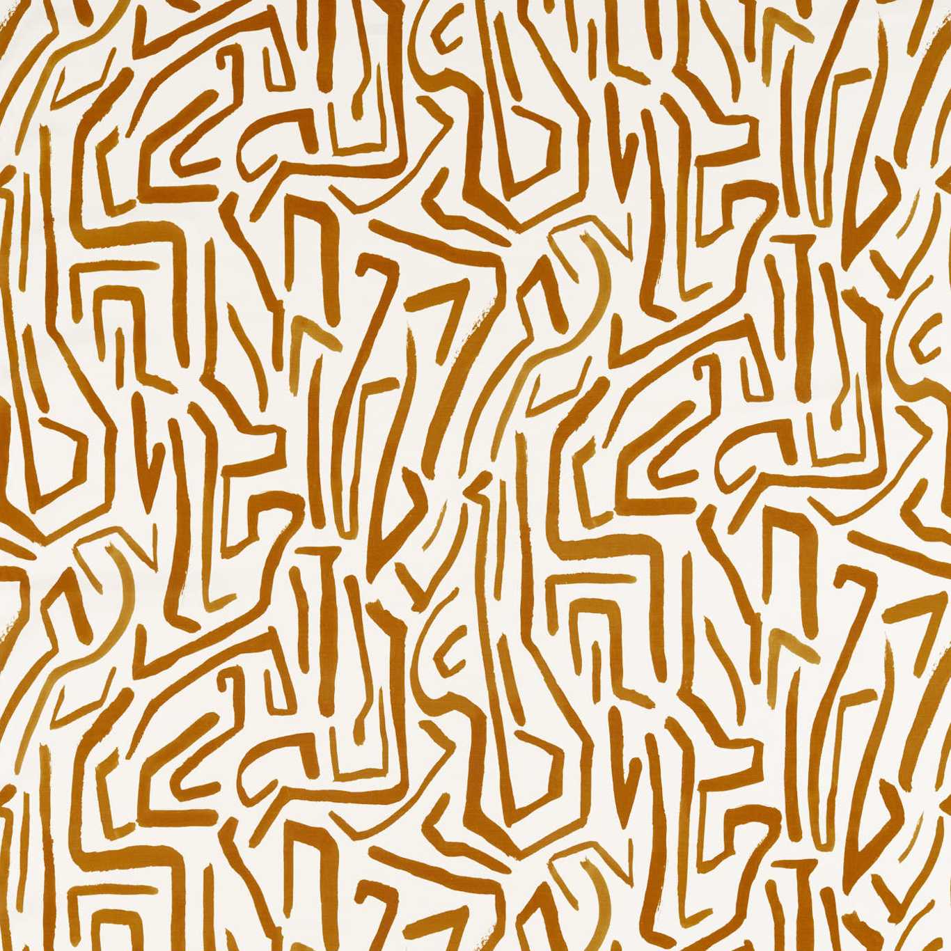 HARLEQUIN Melodic Fabric Abstract , Graphic French Ochre,Paper Lantern   - HQN2121071