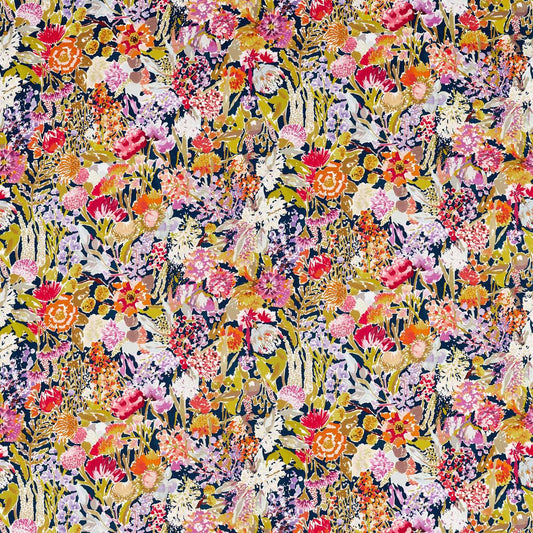 HARLEQUIN Sanguine Fabric Contemporary, Floral Pomegranate,Clementine,Peony,Blueberry   - HQN2121080