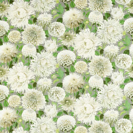 HARLEQUIN Dahlia Fabric Contemporary, Floral Sail Cloth,Meadow,Sketched   - HQN2121085