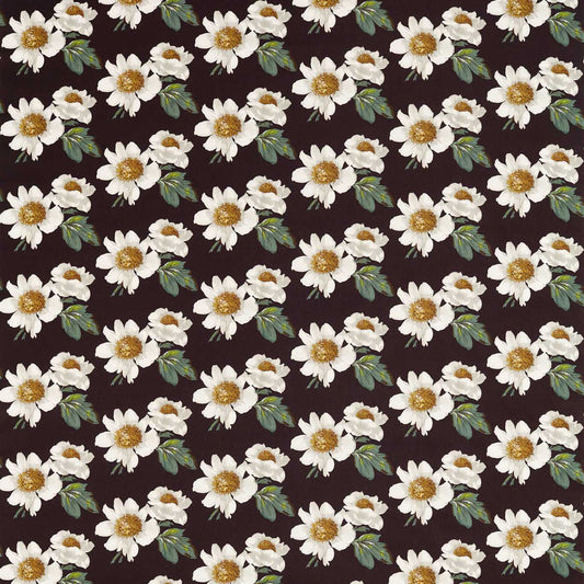HARLEQUIN Paeonia Fabric Contemporary, Floral Black Earth,Fig Leaf,Nectar   - HQN2121087