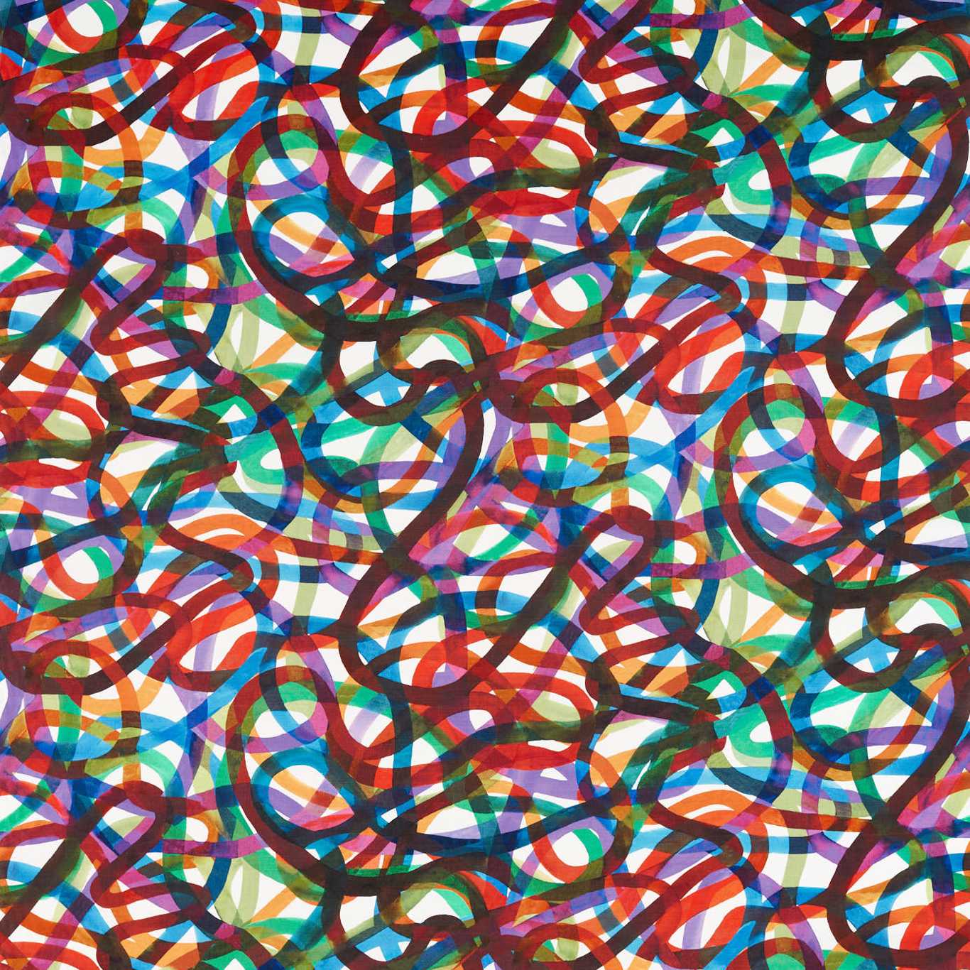 HARLEQUIN Rhythm Fabric Abstract , Graphic Fire,Brazilian Rosewood,Onsen,Forest   - HQN2121089