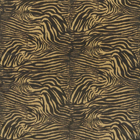 HARLEQUIN Equidae Fabric Animals Black Earth,Brass   - HQN2121090