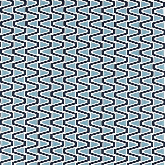 HARLEQUIN Perception Fabric Geometric Japanese Ink, Sky, New Beginnings   - HQN2133870