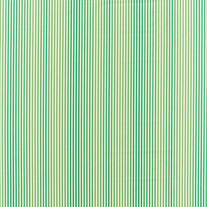 Vertical green and white striped fabric texture; lightweight textile suitable for upholstery or curtains.