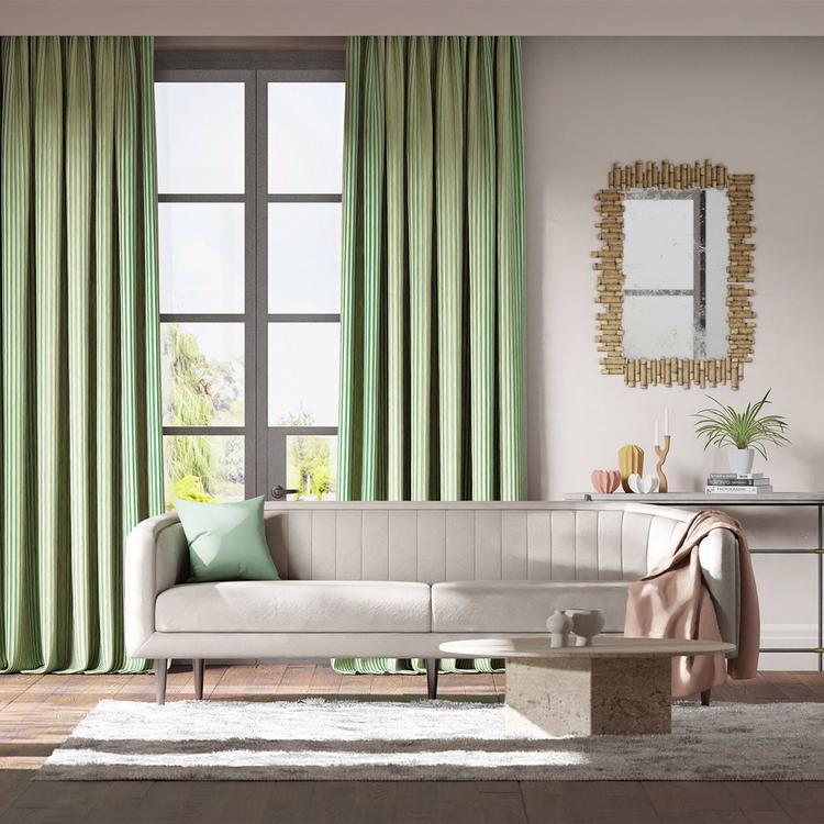 Harlequin Colour 2 Calla fabric HQN2133881 in Emerald/First Light — premium cotton-blend designer textile for curtains, shades, decorative pillows & soft furnishings.