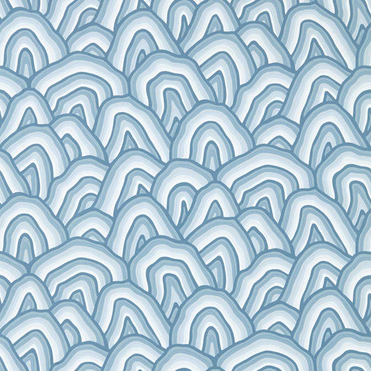 Harlequin Kumo Wallpaper Abstract , Graphic Wild Water,Exhale  Gravure - Wide Width Printed Wallpaper - HQN3112928