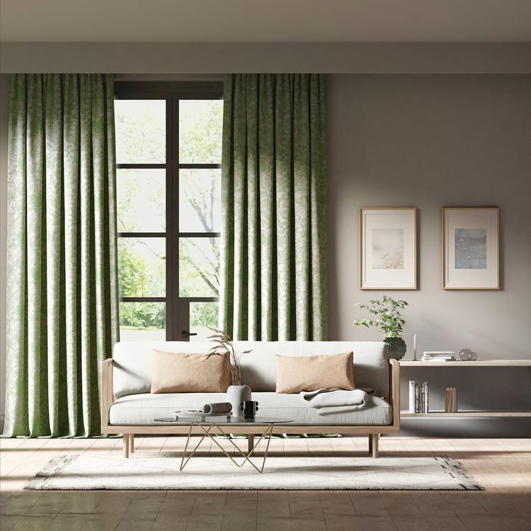 Harlequin Melograno Fabric Classic Floral Forest, First Light   - HQN3121142