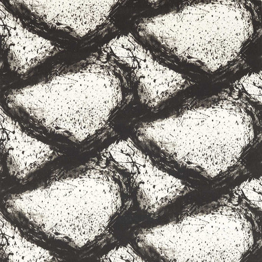 HARLEQUIN Enigmatic Fabric Abstract , Graphic Black Earth   - HRFD121202