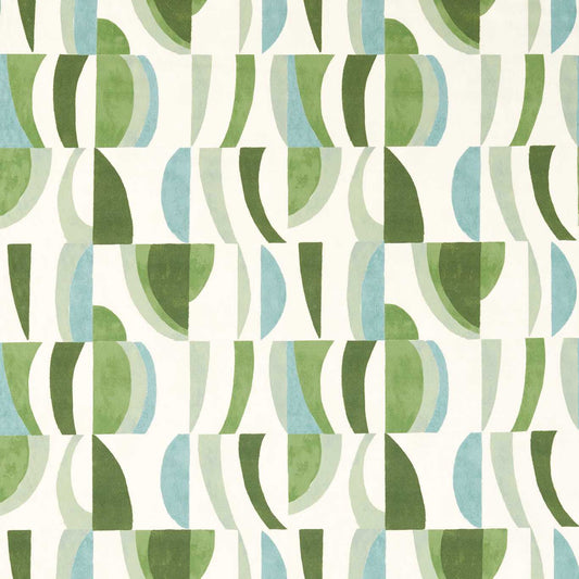 HARLEQUIN Torillo Fabric Abstract , Graphic Emerald,Azul,Pistachio   - HRFD121206