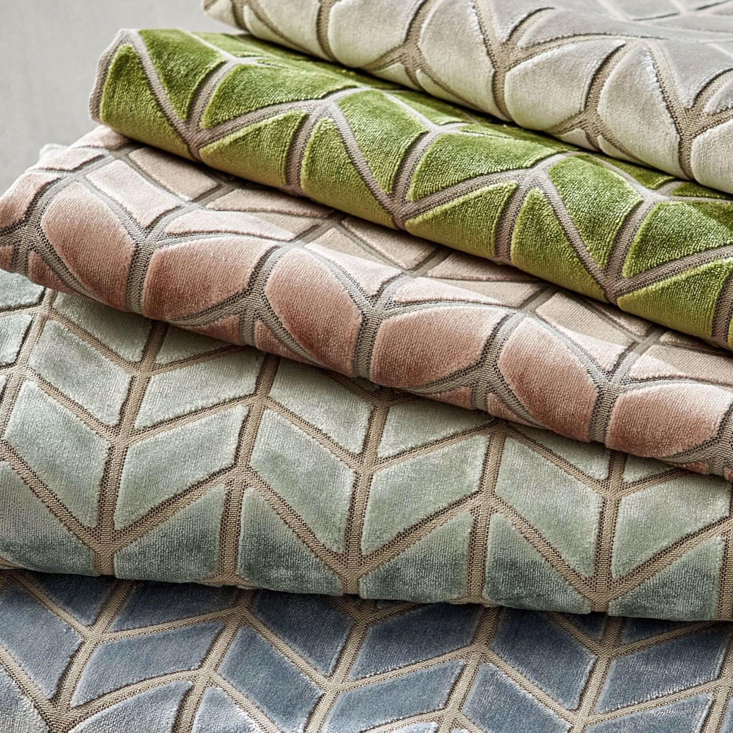 HARLEQUIN Perplex Fabric Geometric Cornflower   - HRFV134044