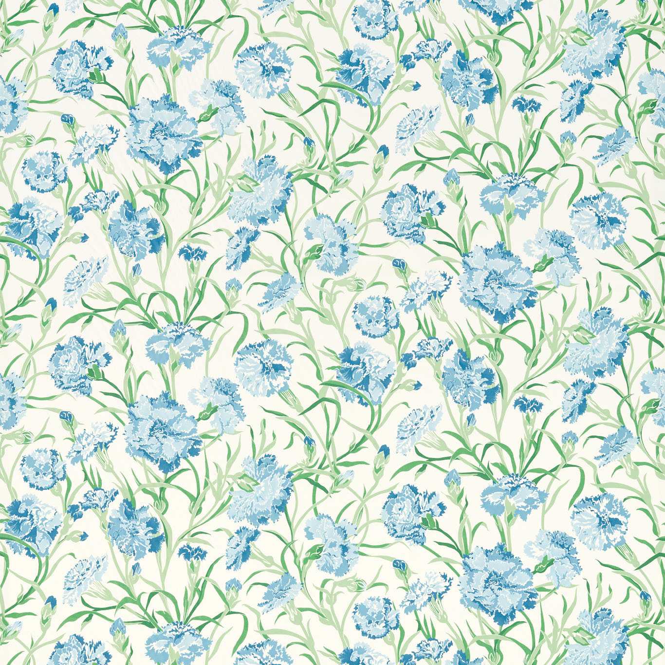 HARLEQUIN Fleur de Joie Fabric Contemporary, Floral Sky,Forest   - HRTF121248