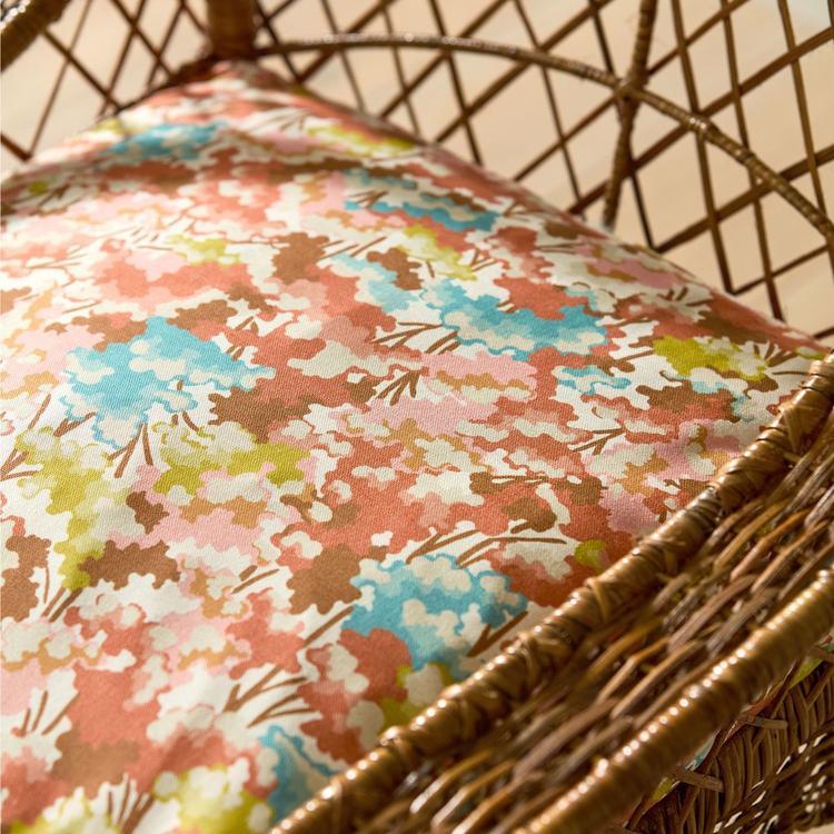 HARLEQUIN Tree Tops Fabric Leaves , Trees Baked Terracotta,Azul,Honey   - HRTF121254