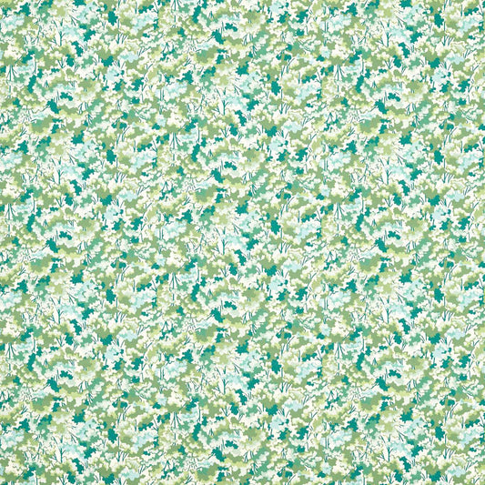 HARLEQUIN Tree Tops Fabric Leaves , Trees Forest,Kelly,Aqua   - HRTF121255