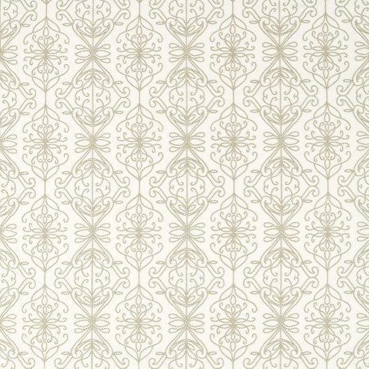 HARLEQUIN Java Linen Fabric Damasks Diffused Light,Pearl   - HRTF134069