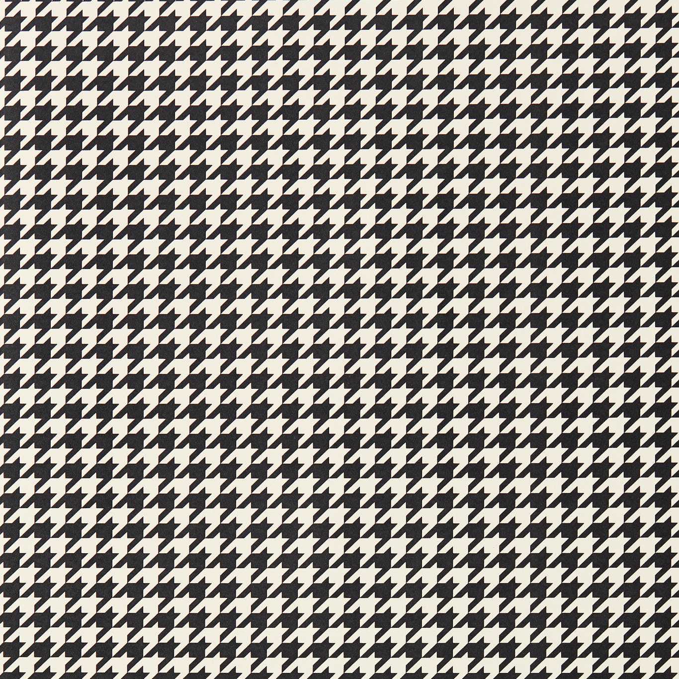 HARLEQUIN Houndstooth Wallpaper Geometric Black Earth,Soft Focus  Rotary Printed Wallpaper - HRTW113131