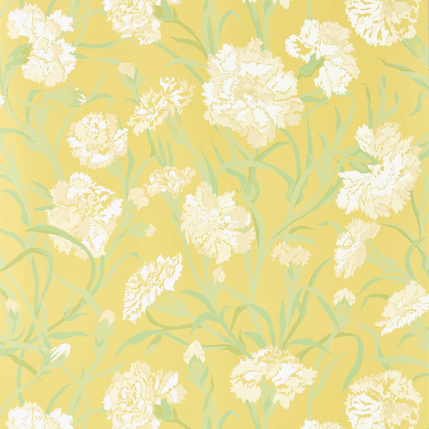 HARLEQUIN Fleur de Joie Wallpaper Contemporary, Floral Chalk,Clover,Honey  Rotary Wide Width - HRTW113133
