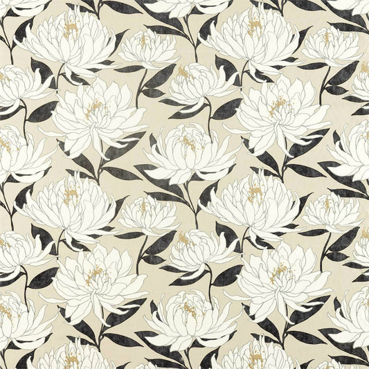 HARLEQUIN Sebal  Fabric Classic Floral Platinum,Ebony   - HSAF120819