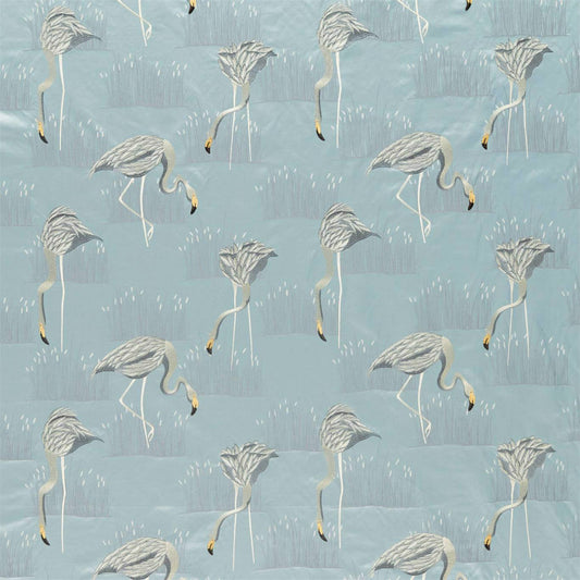 HARLEQUIN Salinas Fabric Birds Glacier,Silver   - HSAF132951