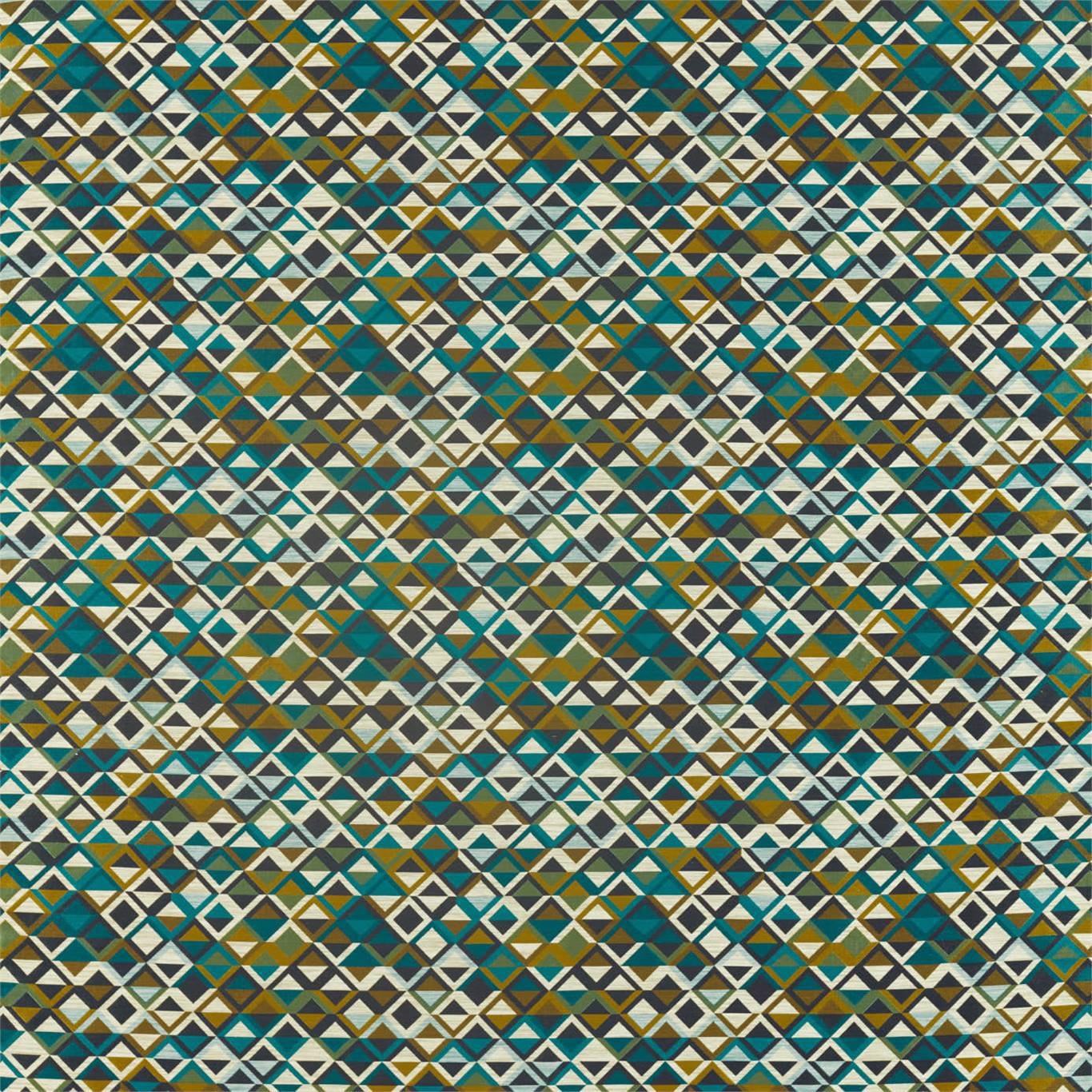 HARLEQUIN Boka  Fabric Geometric Charcoal,Marine,Zest   - HSAF132956