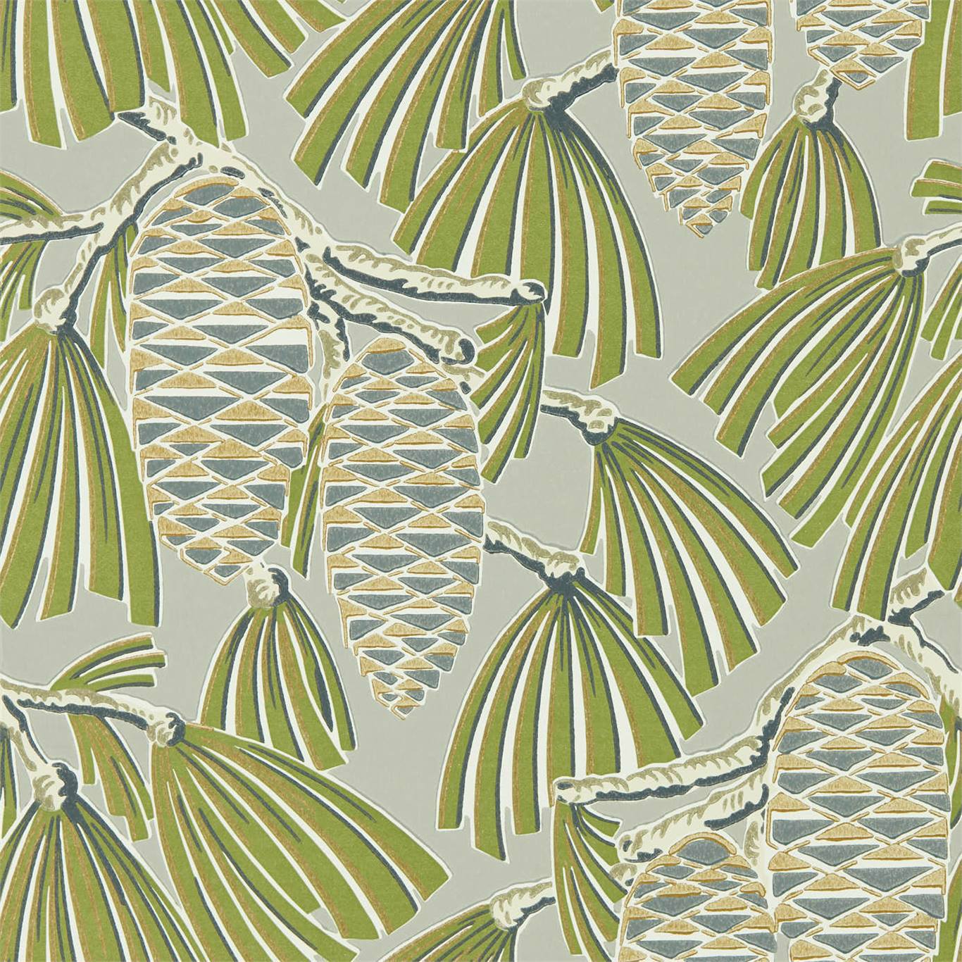 HARLEQUIN Foxley Wallpaper Other Fern Stone  Surflex-Printed Wallpaper - HSAW112126