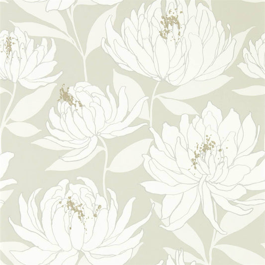 HARLEQUIN Sebal Wallpaper Contemporary, Floral Earth,Silver  Gravure Printed Wallpaper - HSAW112129