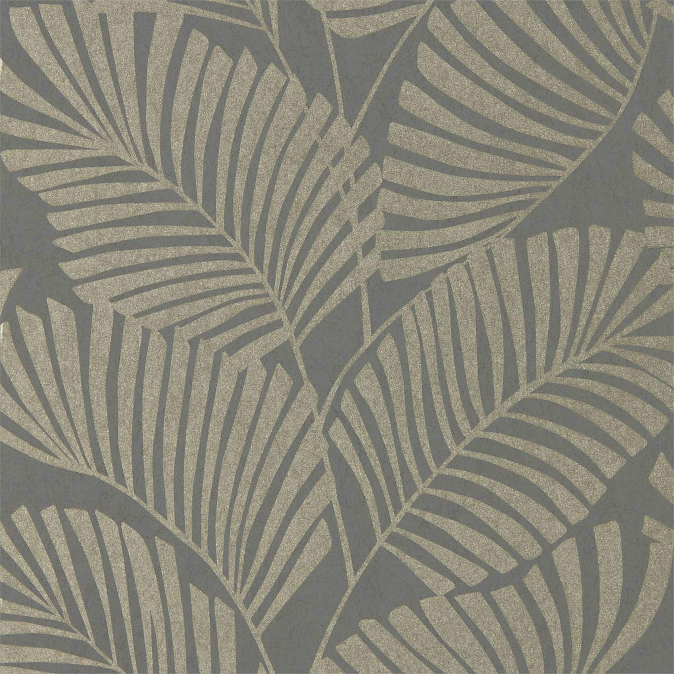 HARLEQUIN Mala Wallpaper Leaves , Trees Slate  Rotary Printed Wallpaper - HSAW112139