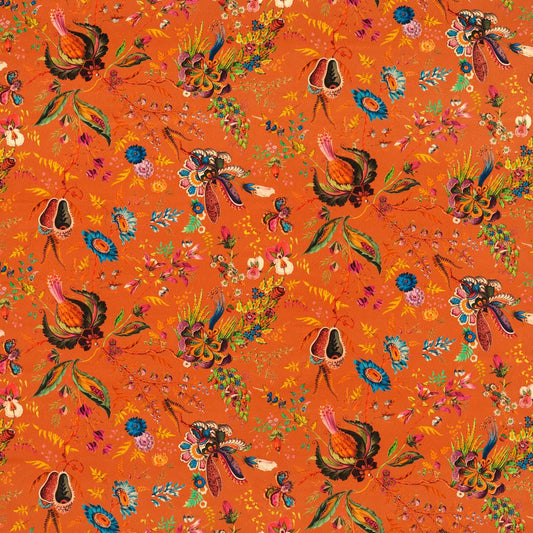HARLEQUIN Wonderland Floral Fabric Contemporary, Floral Amber,Lapis,Ruby   - HSRF121180