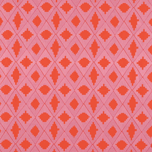 HARLEQUIN Garden Terrace Fabric Abstract , Graphic Ruby,Rose   - HSRF134998