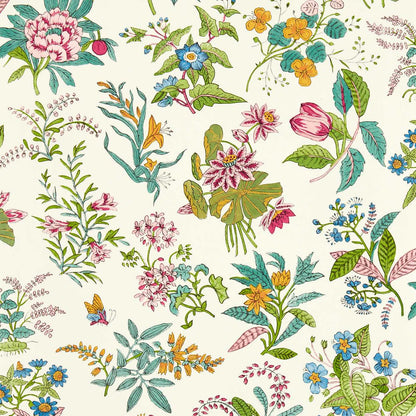 HARLEQUIN Woodland Floral Wallpaper Contemporary, Floral Peridot,Ruby,Pearl  Gravure - Wide Width Printed Wallpaper - HSRW113057
