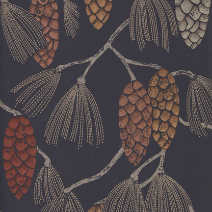 HARLEQUIN Epitome Wallpaper Leaves , Trees Copper,Gold,Sepia  Rotary Printed Wallpaper - HSTO111499