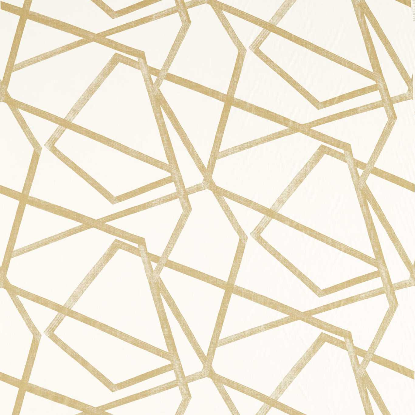 HARLEQUIN Sumi Fabric Geometric Oyster,Gold   - HTEF120972
