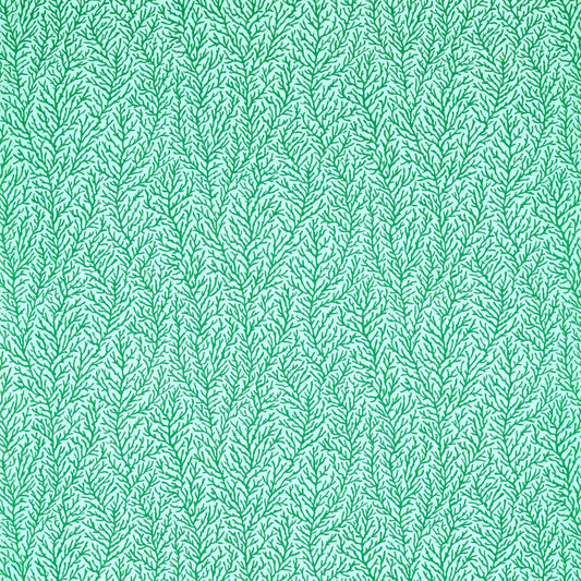 HARLEQUIN Atoll Fabric Leaves , Trees Seaglass, Emerald   - HTEF120999