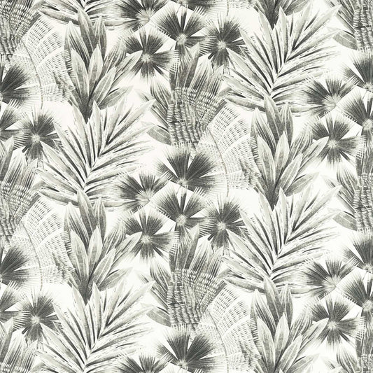 HARLEQUIN Matupi Fabric Leaves , Trees Black Earth,Awakening   - HTEF121003