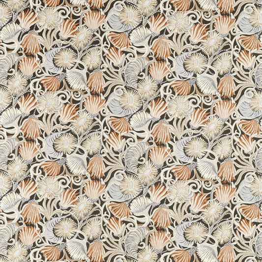 HARLEQUIN Montipora Fabric Leaves , Trees Harissa,Slate,Insence   - HTEF121006