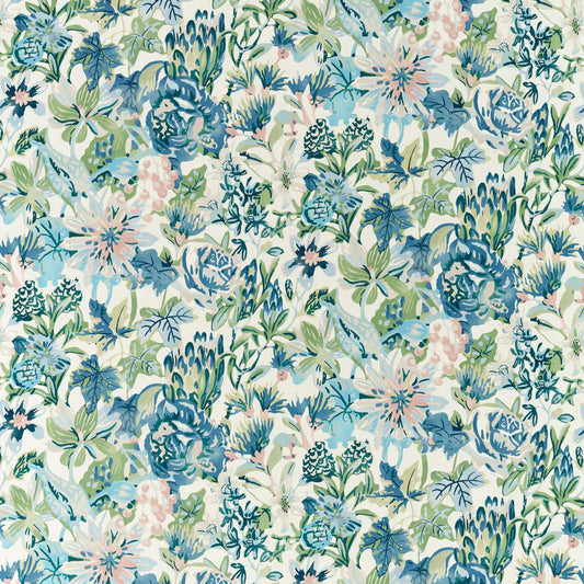HARLEQUIN Perennials Fabric Contemporary, Floral Seaglass, Exhale, Murmuration   - HTEF121015