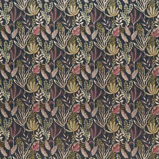 HARLEQUIN Gorgonian Fabric Contemporary, Floral Espresso,Positar   - HTEF133866