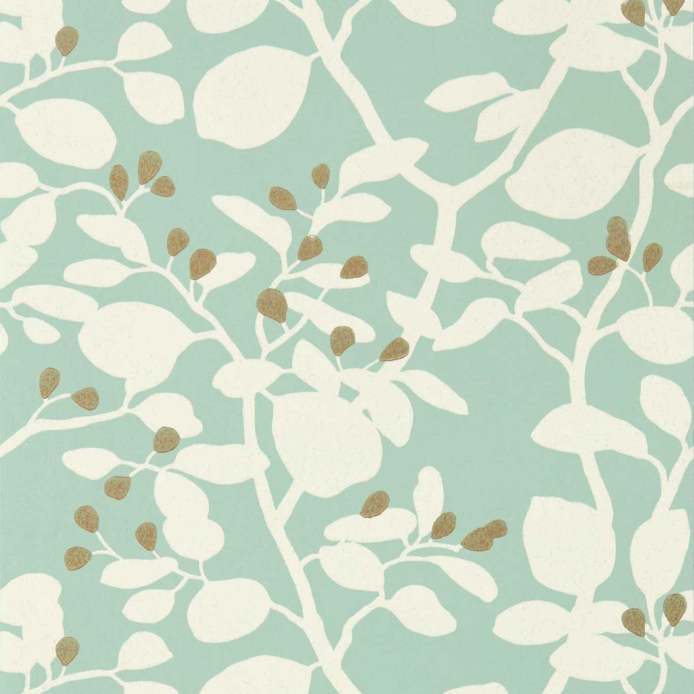HARLEQUIN Ardisia Wallpaper Leaves , Trees Succulent,Soft Focus, Gold  Surface- Printed Wallpaper - HTEW112771