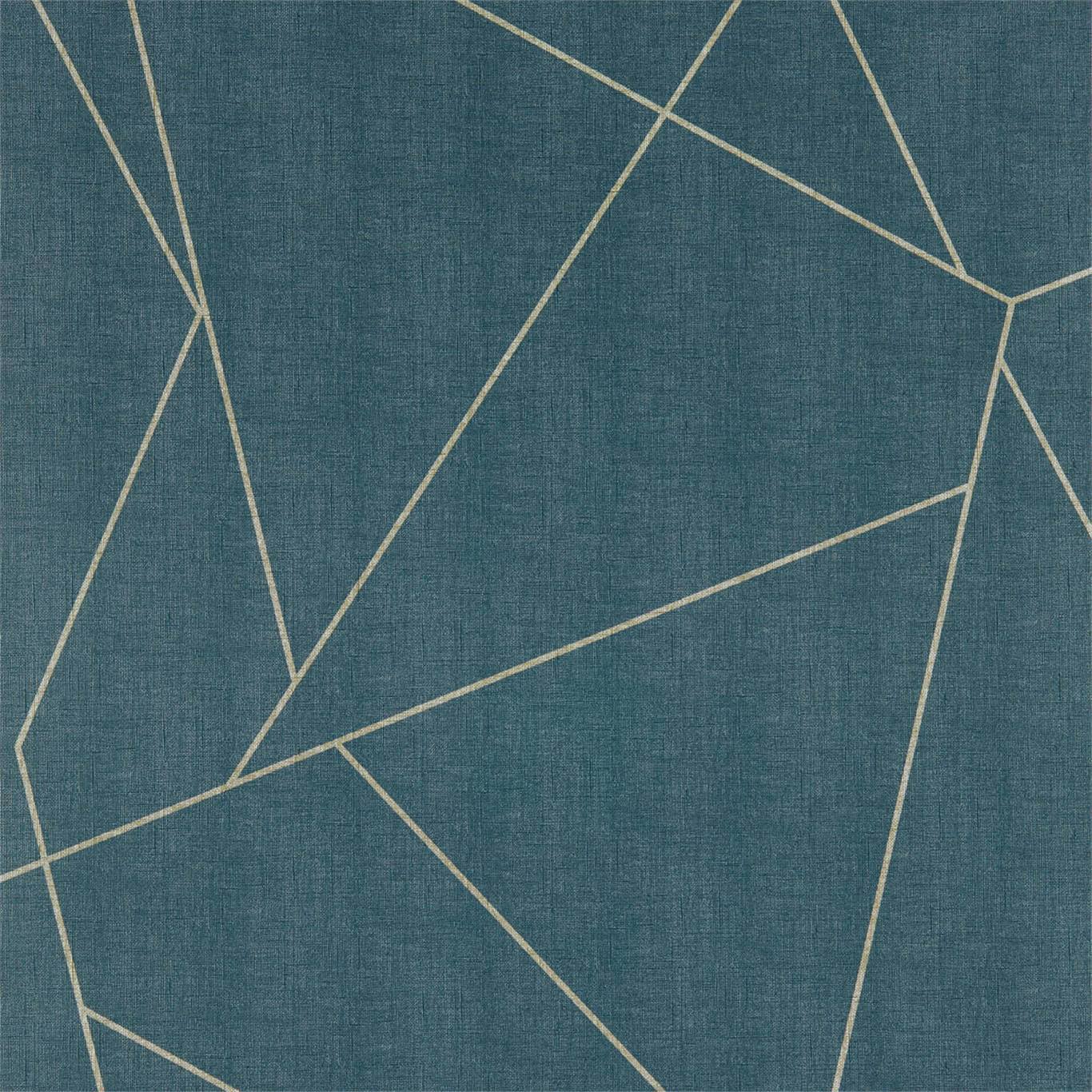 HARLEQUIN Parapet  Wallpaper Geometric Indigo  Gravure Wide Width Vinyl - HTWW112078