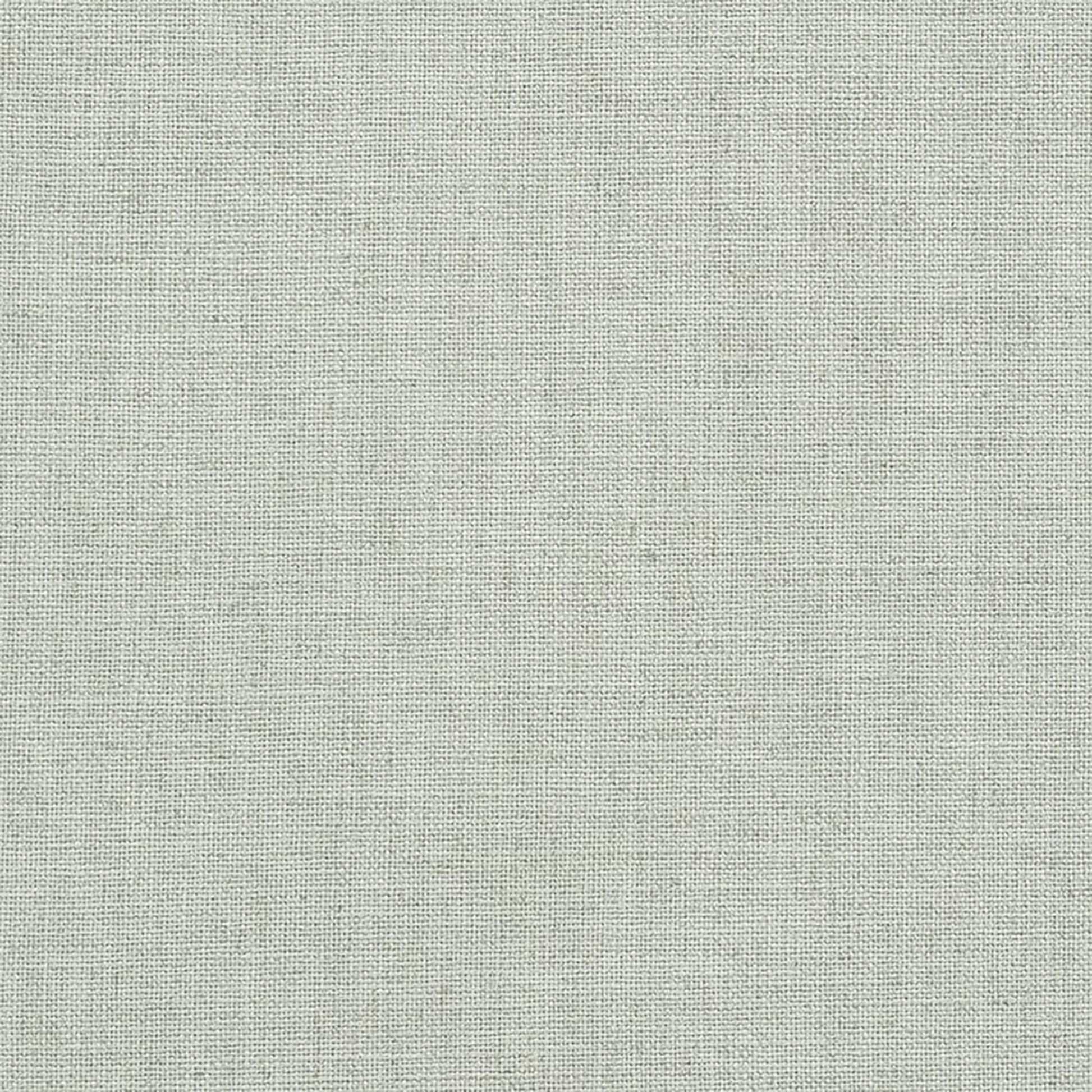 Blue linen-textured upholstery fabric swatch.